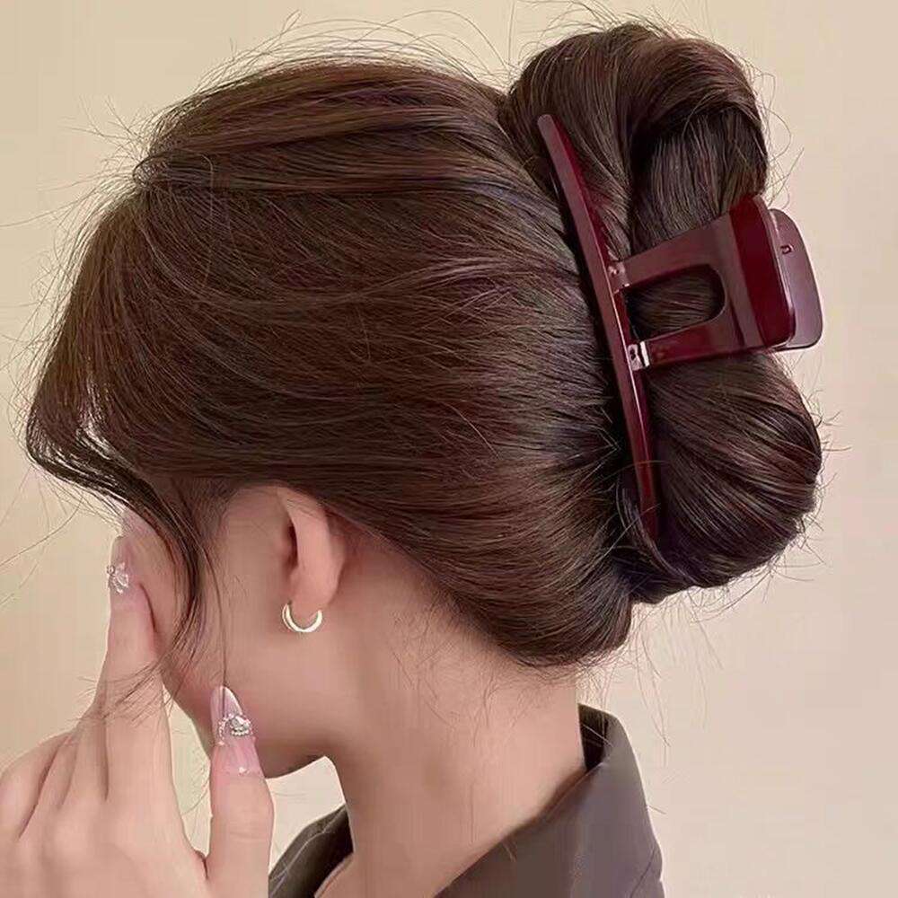 Pack of 2 and 3 Large Strong Matte Claw Clips Korean Style Hair Clips for Girls, Hair Catcher Claw Clip"